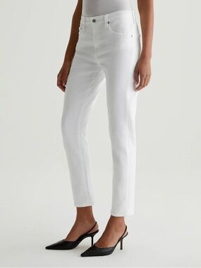 AG- NWT ex-boyfriend slouchy, slim white jeans